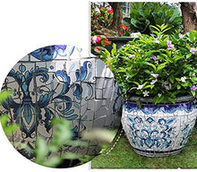 ZOCWJK Large Flower Pots Characteristic Mexico Ceramics Outdoor Plant Pot Creative Color Process Pattern Ceramic Bonsai Pot Villa for Villa Corridor Aisle Colorful Planter,51 * 39cm