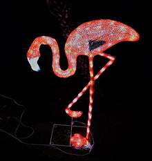 LED Lighted Flamingo - 3 Ft. Tall Lighted Red Flamingo