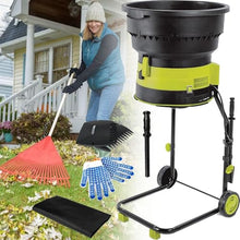 TYBJLXF 2500W Electric Leaf Mulcher Shredder,8000 RPM,Mulches 208 Liters of Leaves Per Minute,Ideal for Leaves,Grass & Yard Clippings (Powercord×40m)