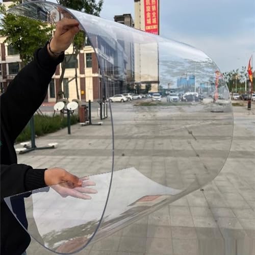 EMYJAY Polycarbonate Roofing Sheet, Roofing Transparent Insulation Daylighting Panels 1mm Fiberglass Daylighting Panels Transparent Film for Greenhouses Carport (Color : Clear, Size : 1.22mx3m)