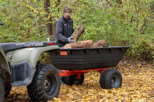 Agri-Fab 1,000 lb Tow Behind Poly Dump Cart Black/Orange