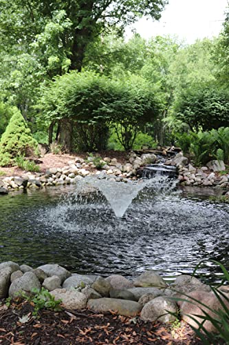 EasyPro Pond Products Starburst Mini Floating Fountain with LED Light Set Crystal