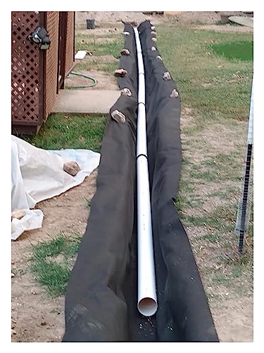 GEGEG Heavy Duty Non-Woven Geotextile Fabric for Drainage and Weed Control - 1.8oz, Multiple (1.2mx50m/4ftx164ft WxL)