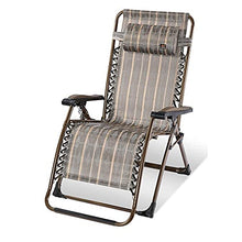 Renovation House Chairs Zero Gravity Chair Large Portable Patio Recliners Adjustable Folding Chair with Cup Holder for Poolside Outdoor Yard Beach Durable (Color : 1002)