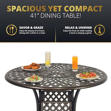 Kinger Home Arden 5-Piece Outdoor Dining Set for 4 Bronze