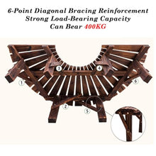 BXKCFYBSQ 360° Looping Tree Bench,Backless Garden and Patio Seating,Solid Wood Curved Chair,Free Combination of Shapes,Capacity 400KG,for Parks Yards