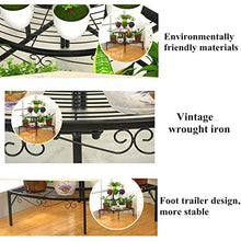 ZOCWJK Plant standPotted Plant Stand Iron 3 Tier Plant Stand Succulent Shelf Balcony Simple Indoor Garden Flower Pot Shelf Bookshelf Home Decor Plant Display,