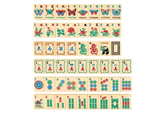 Linda Li American Mahjong Set Butterfly Series Blue Nautical Bag