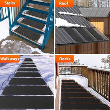 Erxewim Portable Heated Snow Melting Mats for Walkways - Easy Installation, Fast Snow Removal, Outdoor Snowmelt Solution for Safe Surfaces (55 * 600 10slice)