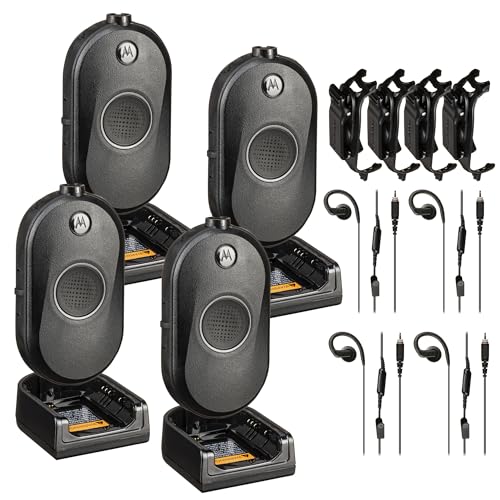 Motorola Solutions CLP1080e 8-Channel Two-Way UHF Business Radio 4-Pack Black