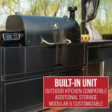 GRILLA Silverbac 2.0 XL Pellet Grill Built-In Unit with Wifi Controller, Built-In Storage, Stainless Steel, For Outdoor Cooking, BBQ, Outdoor Grilling