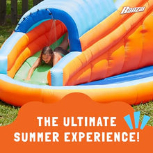 BANZAI Surf Rider Inflatable Water Park with Waterslide, Pool, and Sprinklers Multicolor