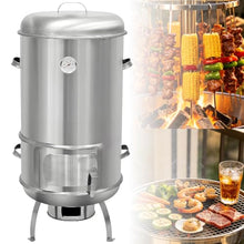 Smokers and Grills,Drum Smoker 40cm Diameter,Detachable Barrel