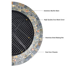 cfycfy987 Grilling Table Barbecue Table Villa Yard Stove Outdoor Household Carbon Grill Garden Iron Outdoor