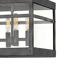 Bailey Street Home 4 Light Medium Outdoor Flush Mount in Transitional Style 12 inches Wide by 12 inches High-Oil Rubbed Bronze Finish Transitional Outdoor Ceiling 81-Bel-3088087