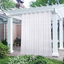 Patio Outdoor Curtain, Sunscreen and Shading, White Net Sheer Outdoor Premium Waterproof Window Curtains with Stainless Eyelet Top, 2 (Color : White, Size : 150X270CM) (White 200X270CM")