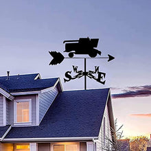 Weathervane with Armored Vehicle Ornament Garden Stake Weather Vane Outdoor Wind Direction Indicators for Outdoor Garden Roof Paddock Decoration Wind Vane (Style 3)