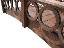SamsGazebos 8 ft Rose Garden Bridge with Ring Railings Brown