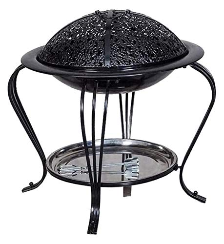 Outdoor Fire Pit Outdoor Heavy Steel Fire Pit Wood Burning Fireplace Patio Backyard Heater Steel Firepit Bowl Home Charcoal Grill