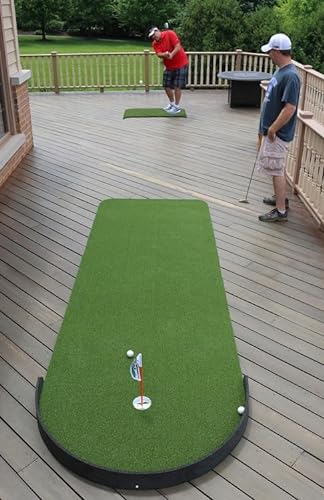 Big Moss Golf Commander V2 Indoor/Outdoor Practice Putting Chipping Green with 1 Cup Green