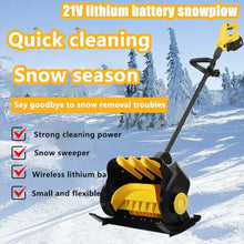 WEIMILOR Cordless Snow Shovel, 21V | 4-Ah Cordless Snow Blower, Battery Snow Blower with Directional Plate & Adjustable Front Handle (4-Ah Battery & Quick Charger Included),2xbattery