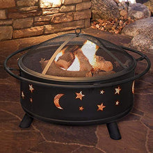 Garden Fire Pit Portable Grill Barbecue Rack Outdoor Fire Pit, Multifunctional Garden Terrace Fire Bowl Heater,BBQ Grill Fire,Heat-Resistant Coating,Steel Frame for Camping Backyard