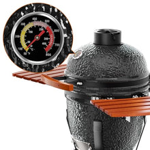 ROOMTEC 18'' Kamado Charcoal Grill with Cover, Portable Camping Grill, Black
