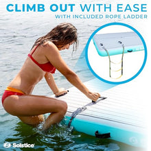 Solstice Inflatable Luxe Tract Dock Gray 10'x8'