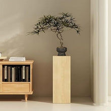 LXHELIVERY Wooden Pedestal Display Stand, Solid Wood Floor Flower Stand, Square Tall Plant Pedestal, for Home, Hotel, Retail Shop, Art Exhibition & Decorative Display(30x30x90cm)