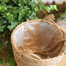 Hanging Planter Basket Indoor Plant Hanging Storage Baskets Hand Knitting Woven Flower Pot Rattan Patio Garden Decoration