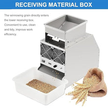 TsoLay Cereals Blown Shell Splitter, Electric Stainless Steel Grain Separator, Large Capacity 60-80 Kg/Hour, Adjustable Speed Fan, for Millet, Miscellaneous Grains, Melon Seeds