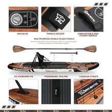 TIGERXBANG Paddle Board 10.8 Stand Up Inflatable SUP Indian Black