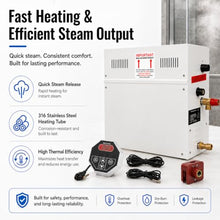 Steam Sauna Generator Kit, 3-18KW Stainless Steel Steam Shower System 12KW