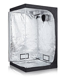 TopoLite Hydroponic Grow Tent Complete Kit with 1200W LED Light and 6" Carbon Filter 48"x48"x80