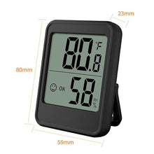 HBJWOV Indoor Hygrograph Backlight Hygrometer Digital Household Temperature Meter Weather Station(D)