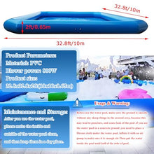 HQHAOTWU Inflatable Pool 33×33×2ft Inflatable Backyard Swimming Pools Thickened Swimming Pool with Blower 110V 800W for Outdoor Water Play Such As Residential Commercial Recreation Training