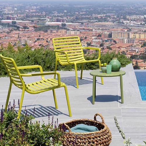 JOSOGO Aluminum Alloy Outdoor Tables and Chairs - Villa Courtyard Garden Patio Square Table for The Room(G)