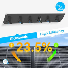 400W Portable Solar Panel for Power Station, 40V MC4 Foldable Solar Charger