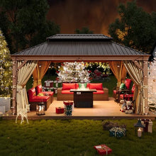 Sonegra 12' x 16' Hardtop Gazebo Brown