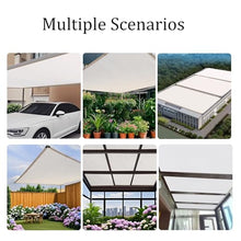HYDBCNA White Shade Cloth for Garden, Mesh Tarp with Grommets 85% Sunblock