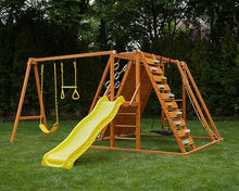 Avenlur Sycamore Ultimate Climbing Set with Swings & Trapeze Bar Colorful