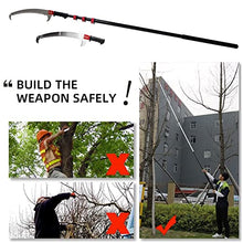 Telescopic Pole Saws Tree Pruners, Tree Trimmer with Adjustable Pole (18FT/24FT), Tree Pruner Pole Saw Manual Extendable Long Tree Pruner Extendable, Pole Pruning Saw,7.2m/24FT