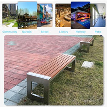 ARMERI Metal Bench Weatherproof Outdoor Benches, Garden Bench for Outdoors, Backless Patio Benches, Garden Benche for Garden Patio Porch Park Backyard,B,120x40x45cm