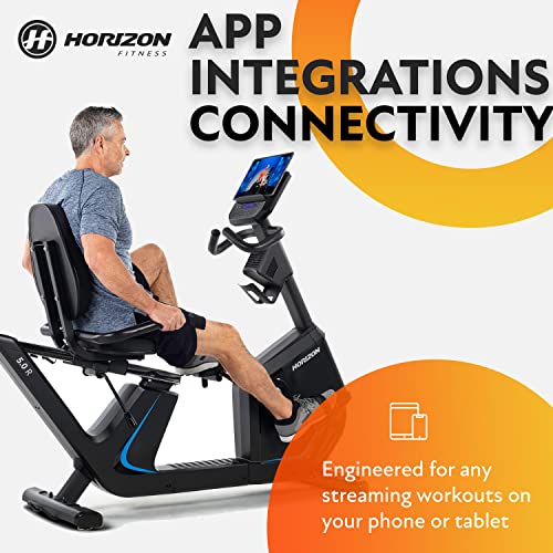 Horizon Fitness 5.0R Recumbent Bike Black