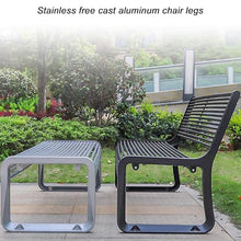 Sunyongfly Wrought Iron Park Bench,Outdoor Garden Bench,Double Outdoor Bench, for Squares, Parks, and Residential Areas(Size:150cm)
