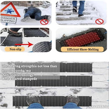 Heated snow and ice melting stair mats, outdoor heated snow and ice melting door mats, winter sidewalk heated outdoor mats, winter de-icing and ice melting products, anti-slip design(5 Pcs,30x120cm/12