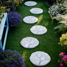 Innovz Round Patio Lawn Stepping Stone 3pcs 6pcs, Chinese Style Garden Yard Stepping Decorative Stones, Tree Trunk Pattern Paving Stones, Outdoor Ornament (Color : 6-Pack)