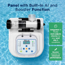 XtremepowerUS Salt Water Pool Chlorinator, Above Ground Salt Chlorine Generator System, Self-Cleaning Smart AI Chlorinator with LED Display, for Swimming Pools (10,000 Gallons)