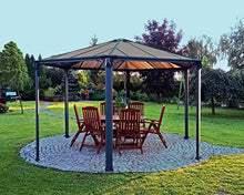 Palram Canopia Monaco 15x13 Hexagon Gazebo Gray