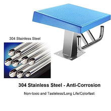 NYMFEA Heavy Duty Pool Diving Board, Swimming Competition Diving Equipment, 600 Lbs Weight, Indoor Outdoor Pool Diving Board,Non-Slip Competition Training Stadiums Diving Platform,B